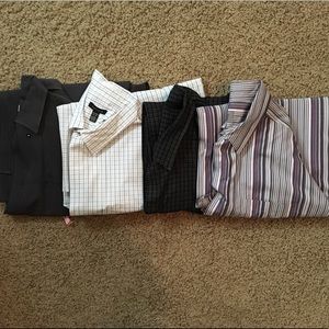BUNDLE: 4 Men’s long sleeve dress shirts